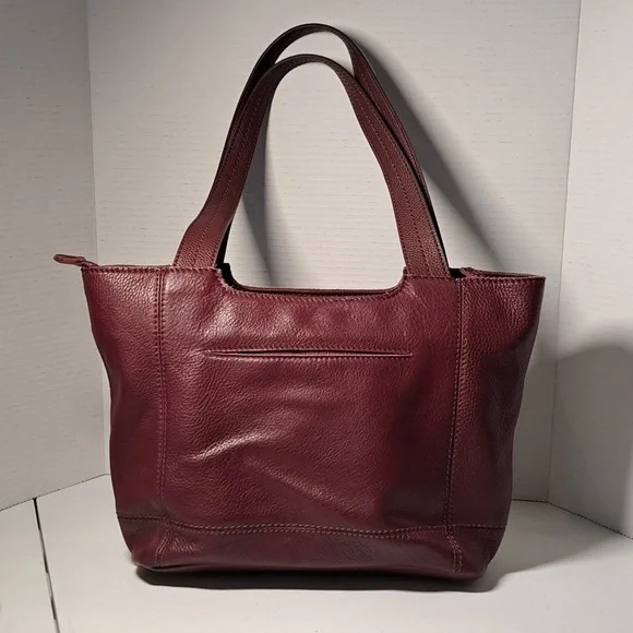 The Sak Burgundy Leather Tote Bag - Picture 3 of 9